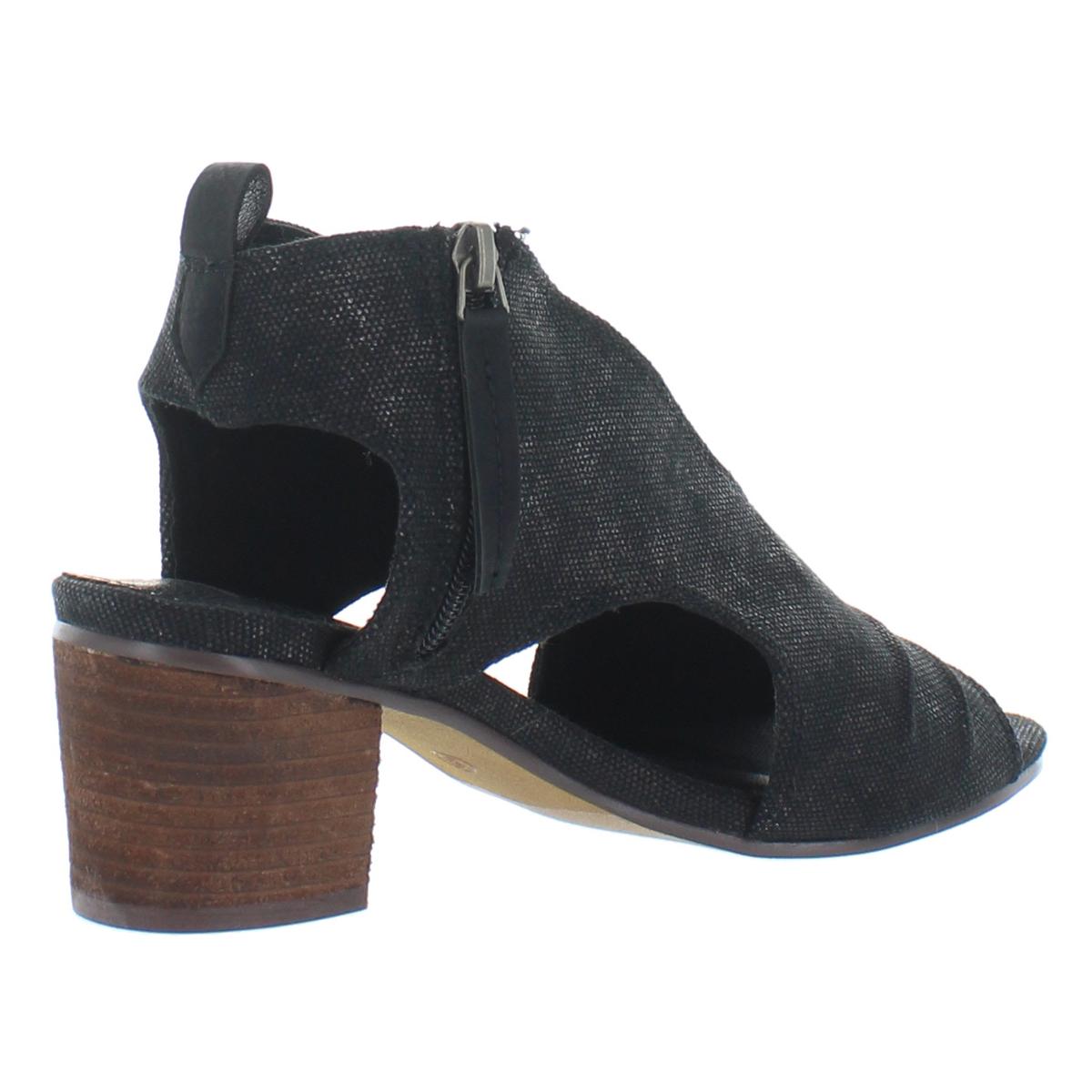 Very G Womens Sissy Open Toe Block Heel Booties Ankle Boots Shoes BHFO 1421
