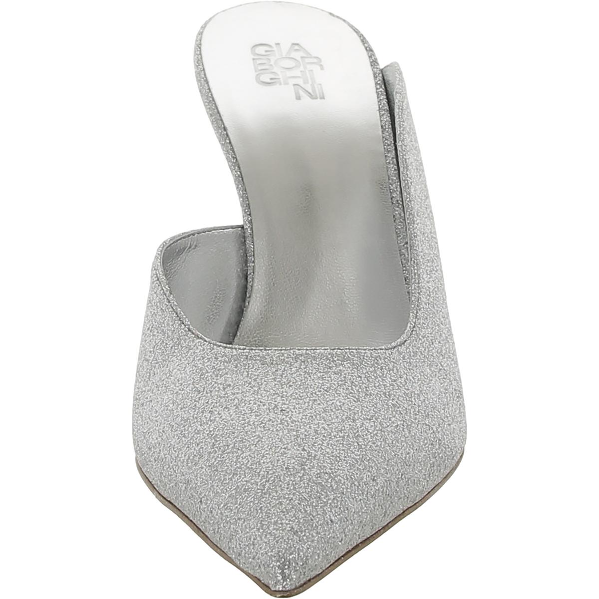 Gia Borghini Womens Abella Leather Dressy Pointed Toe Mules Shoes BHFO 0420 - Picture 4 of 4