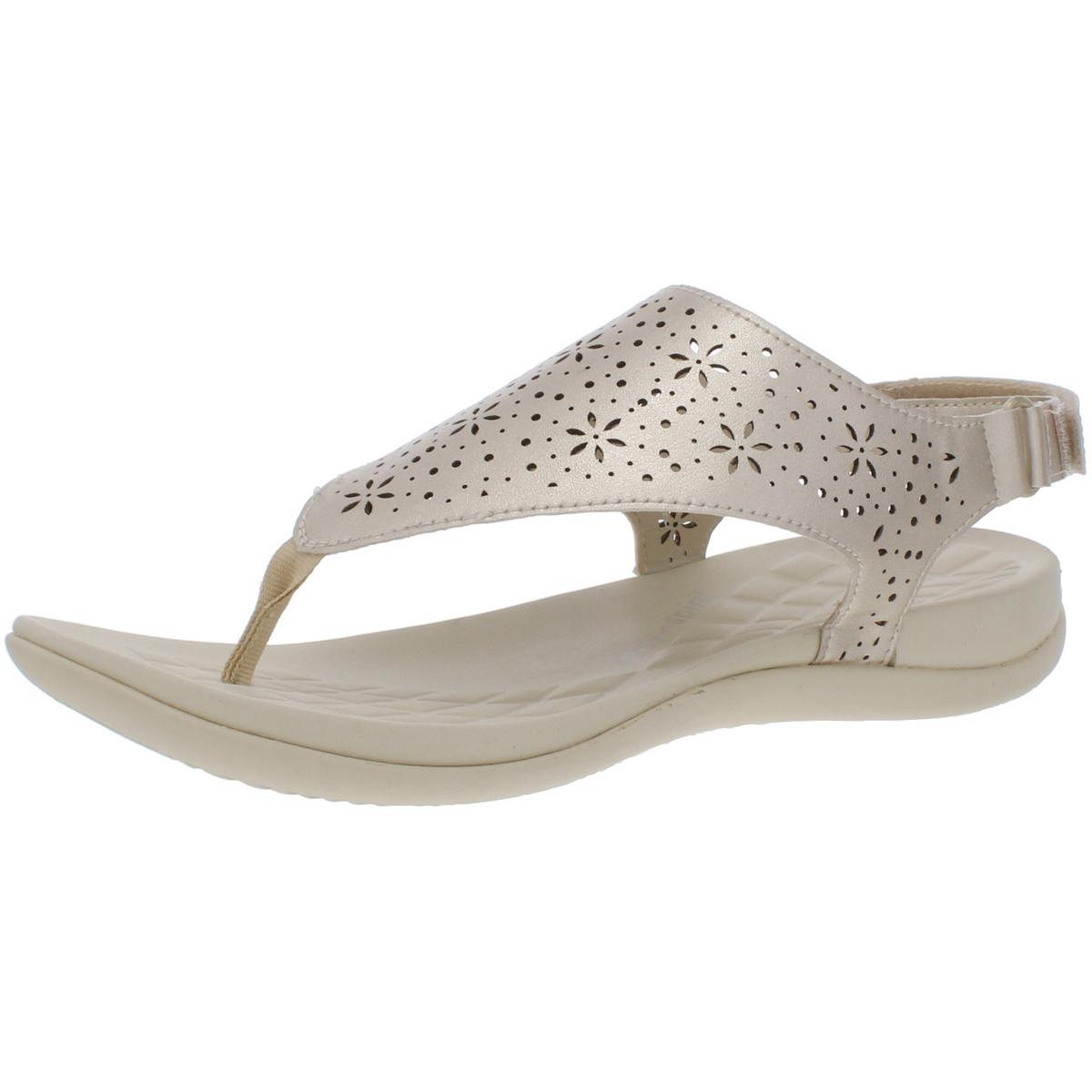 Easy Spirit Womens Aries Gold Thong Sandals Flats 9.5 Medium (B,M) BHFO 9986 192733155826 | eBay