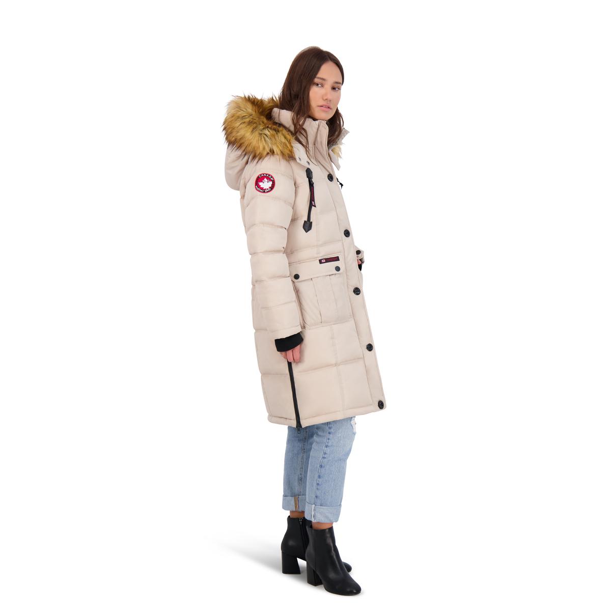 Canada Weather Gear Puffer Coat For Women Long Faux Fur Insulated Winter Jacket Ebay