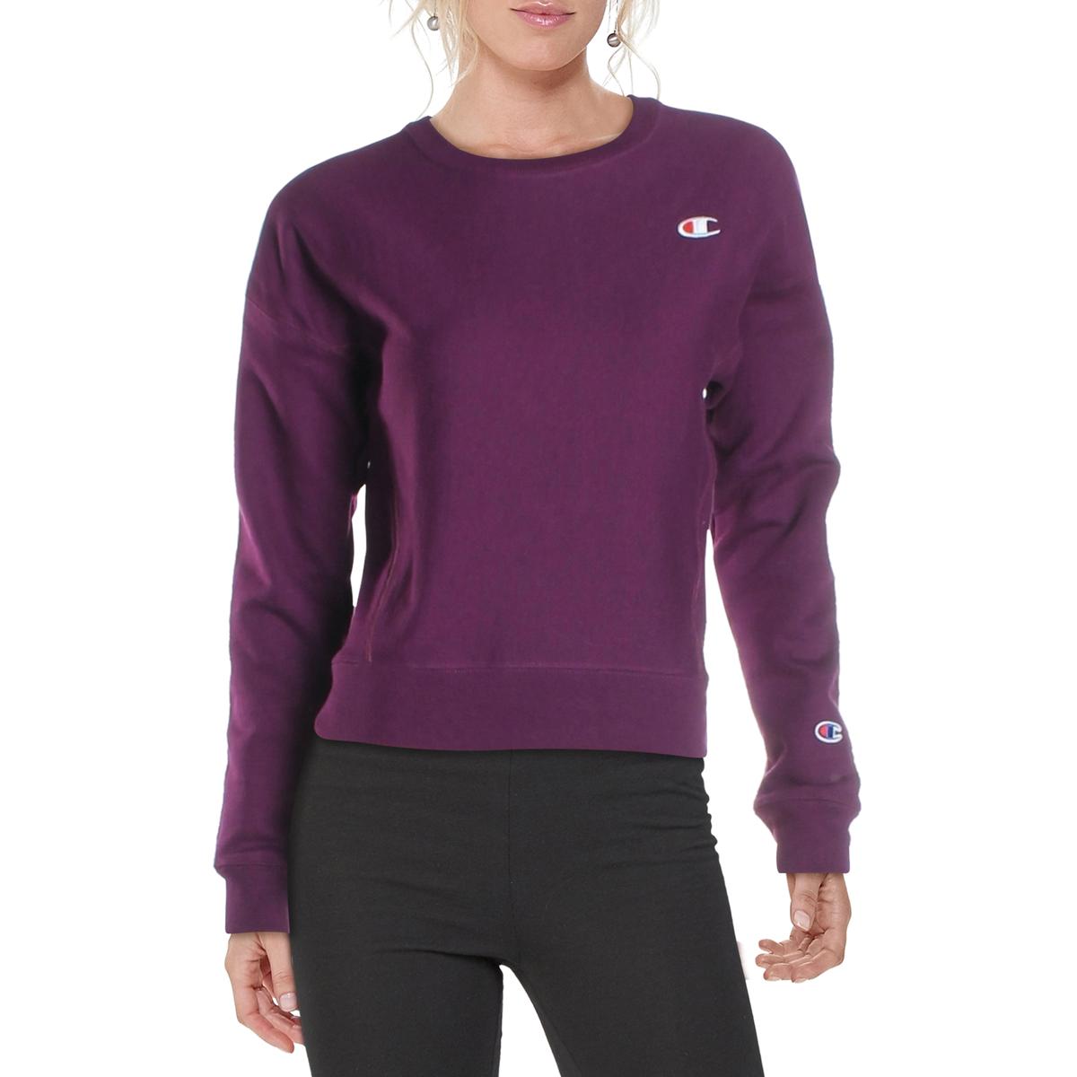 Champion Womens Purple Fitness Activewear Workout Sweatshirt XS BHFO ...