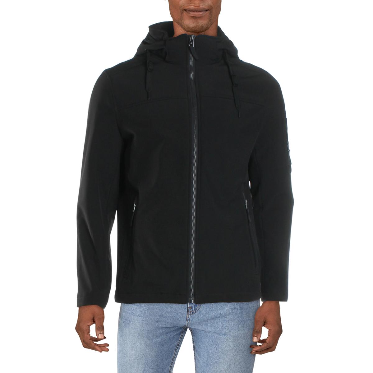 Calvin Klein Mens Black Winter 3-in-1 Soft Shell Jacket Outerwear S