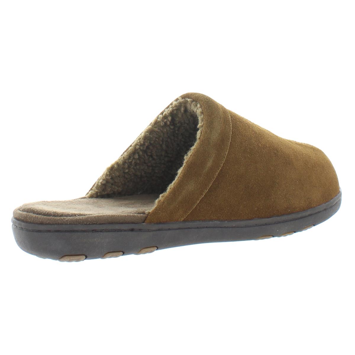 Tempur-Pedic Mens Lonny Brown Scuff Slippers 12 Extra Wide (E+, WW ...