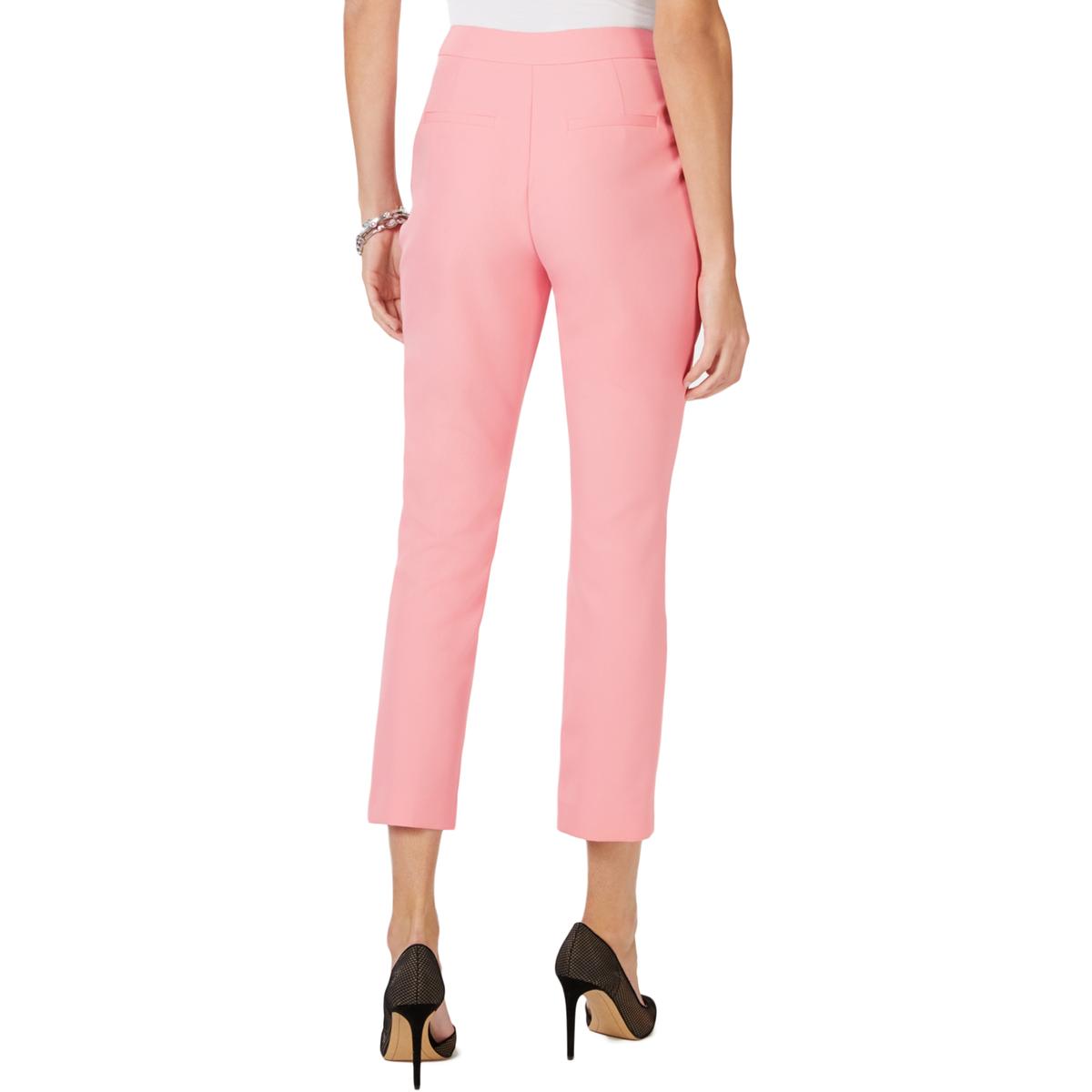 INC Womens Pink Slim Leg Mid-Rise Regular Fit Ankle Pants 16 BHFO 9315 ...