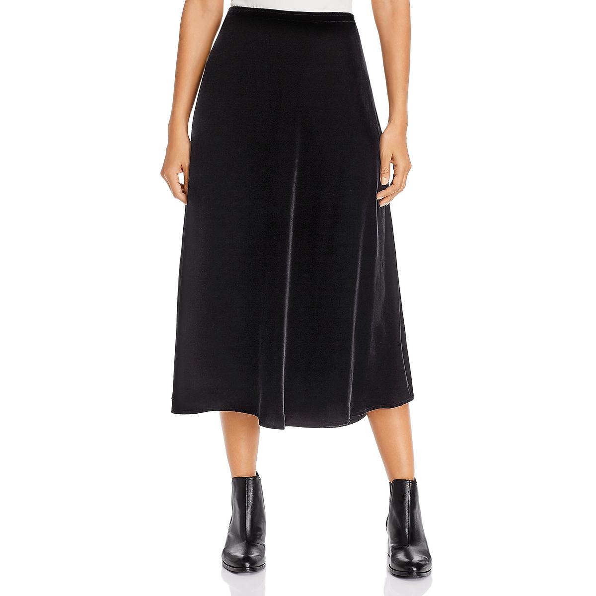 Eileen Fisher Womens Black A-Line Calf Length A-Line Skirt S BHFO 5874 ...