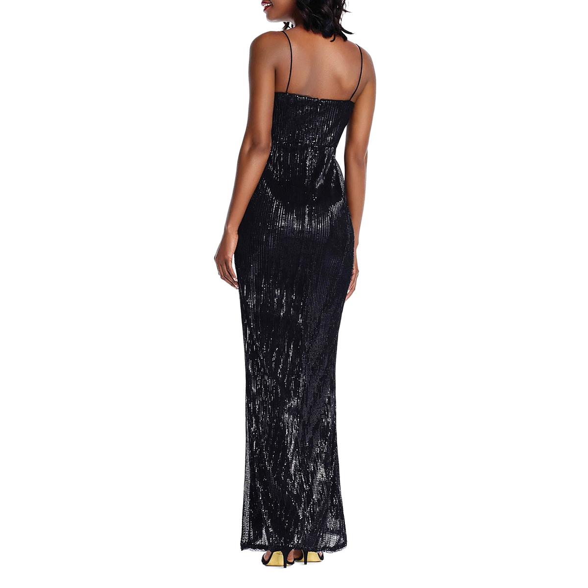 adrianna papell black and white gown