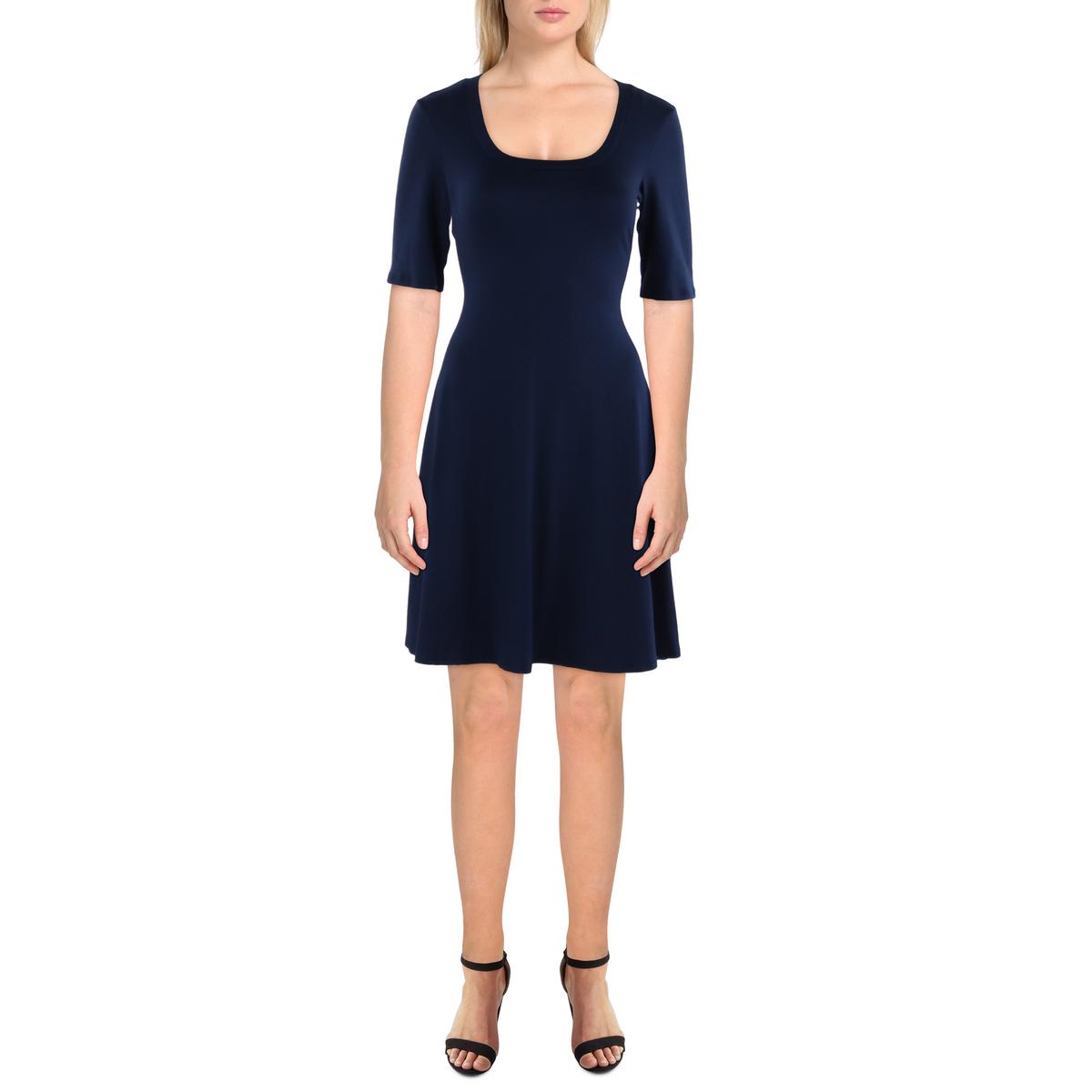 24seven Comfort Apparel Womens Scoopneck Elbow Sleeve Maternity Dress BHFO 5628 - Picture 3 of 3
