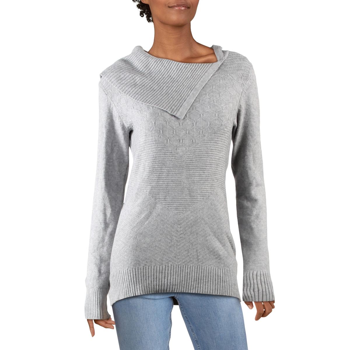 Motive Womens Knit Ribbed Trim Envelope Neck Pullover Sweater Top BHFO ...