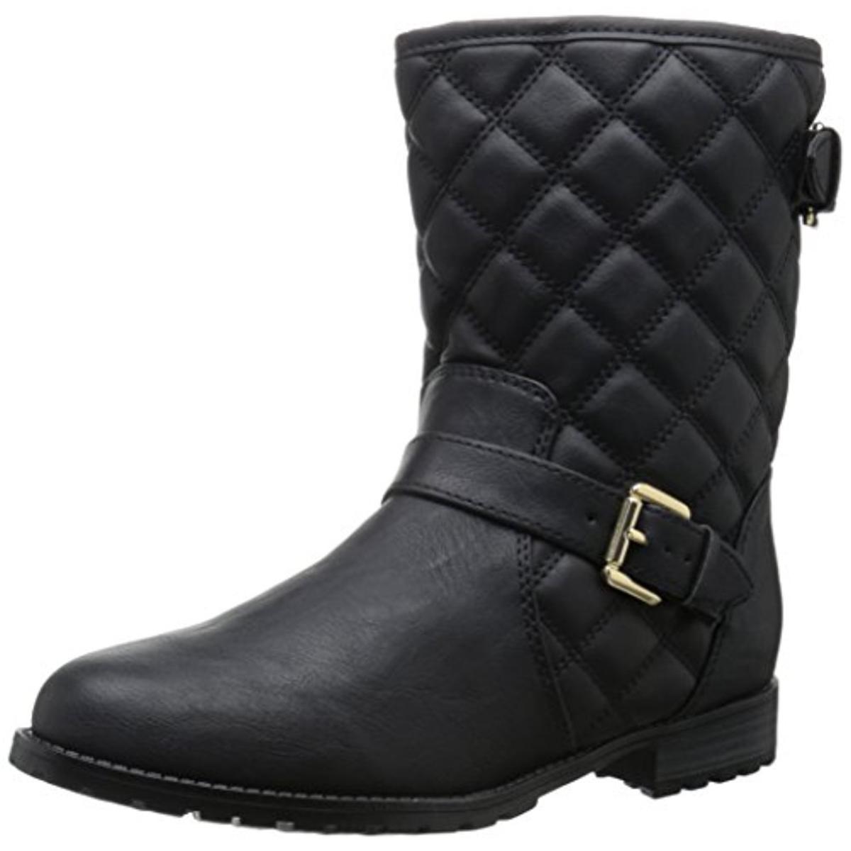 Sporto 7578 Womens Judy Faux Leather Quilted Ankle Winter Boots Shoes ...