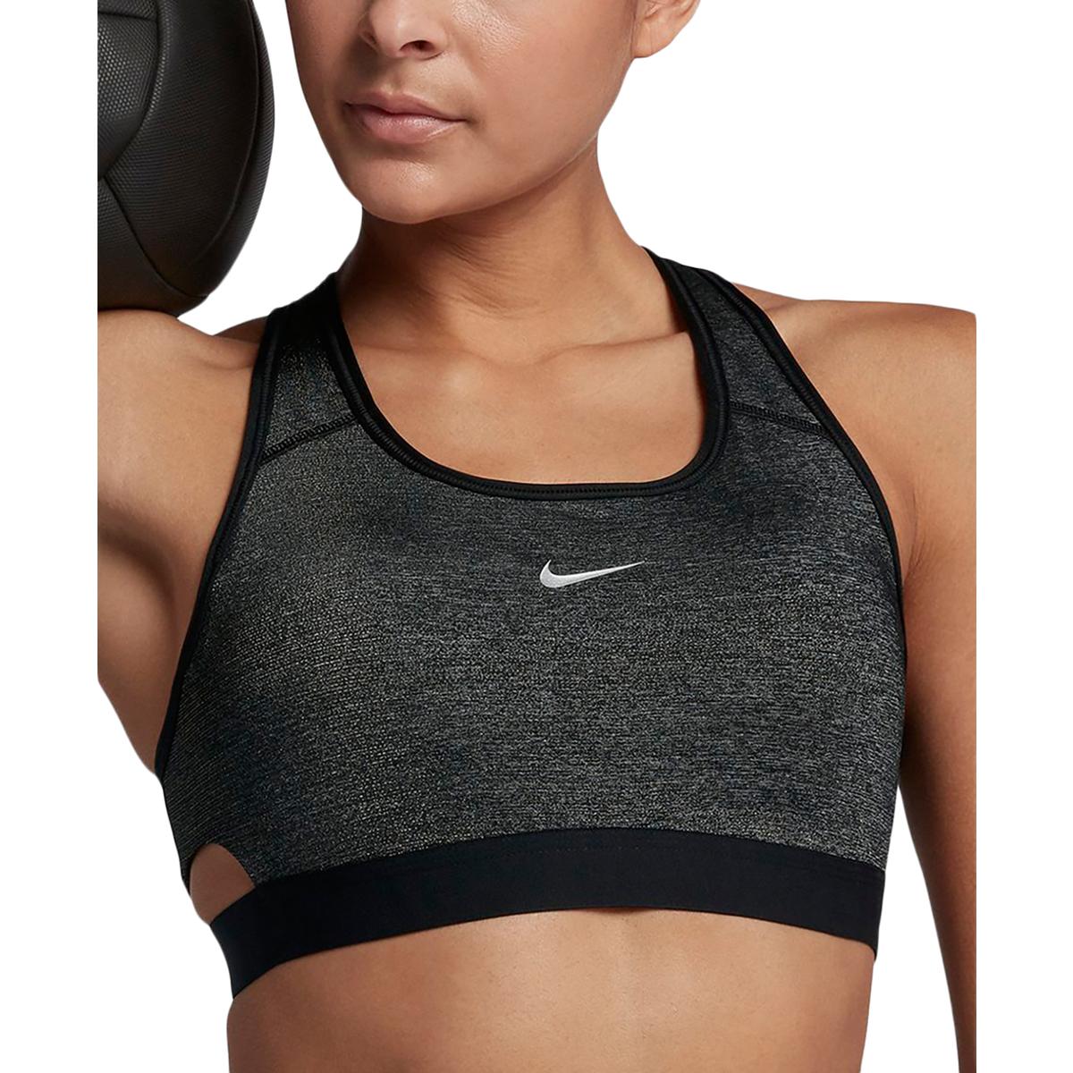 nike-womens-classic-gray-medium-support-fitness-sports-bra-athletic-xs