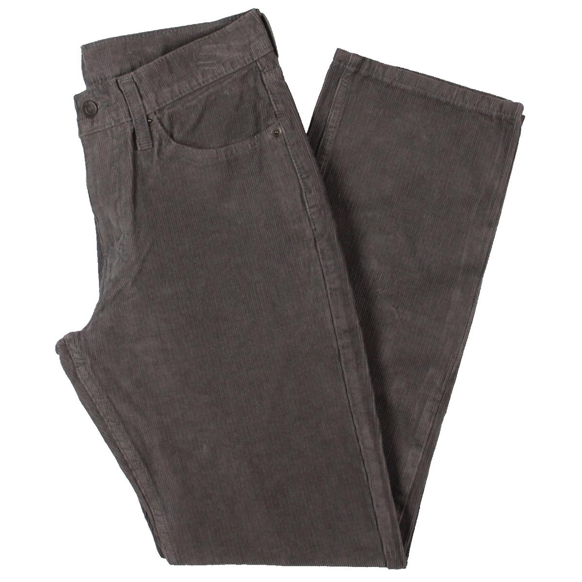 Levi's Mens 514 Gray Corduroy Regular Fit Straight Leg Jeans 29/30 BHFO ...