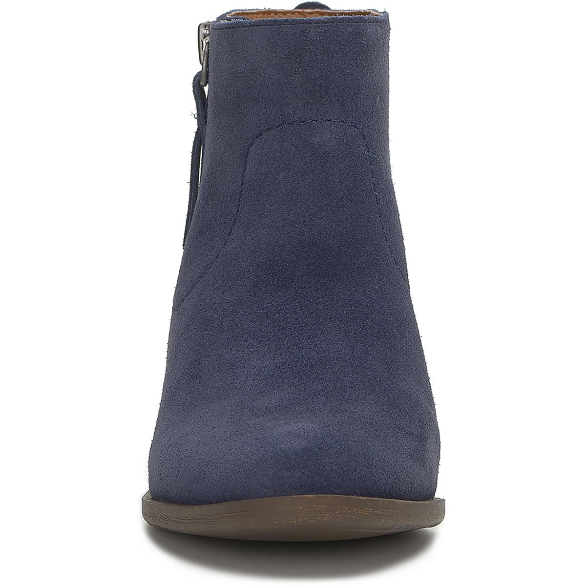 Lucky Brand Women's Leather Low Block Heel Almond Toe Ankle Bootie - Picture 8 of 15
