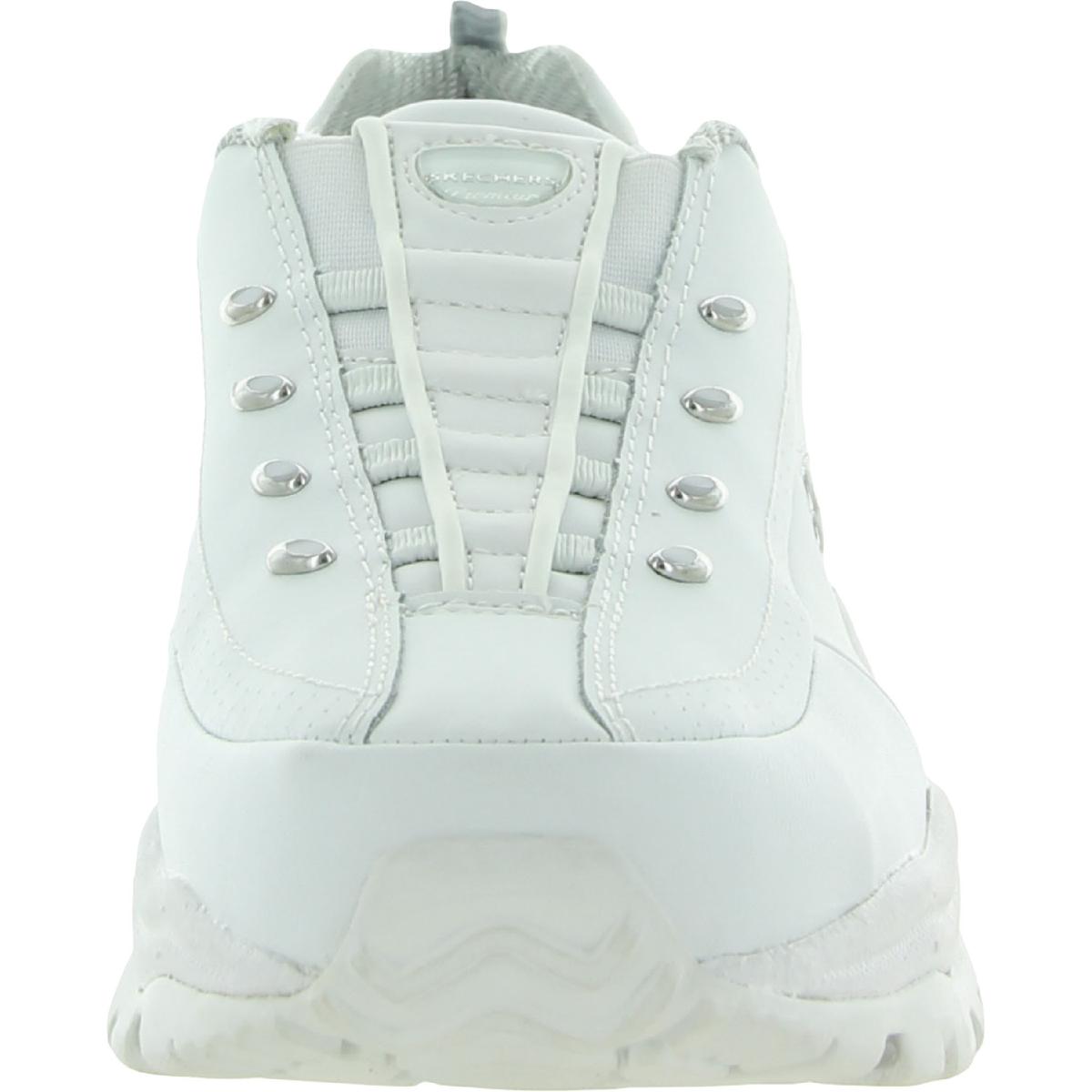 Skechers Womens Premium Premix White Casual Shoes 11 Extra Wide (E+, WW) 9555
