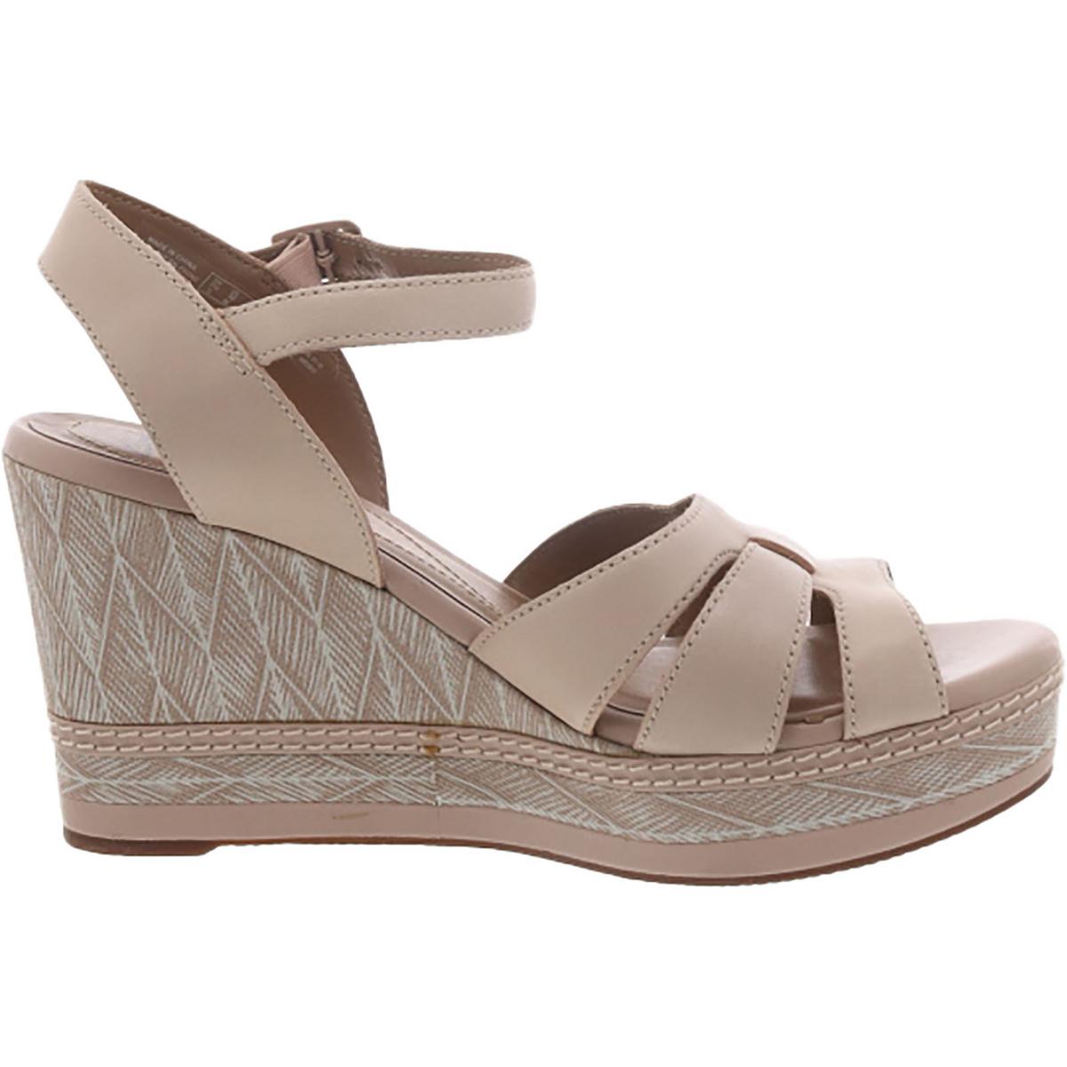 Clarks Womens Zia Noble Open Toe Ankle Strap Wedge Sandals Shoes BHFO 6773 - Picture 11 of 11