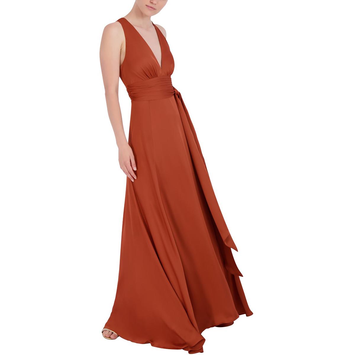 BCBGMAXAZRIA Womens Cut Out Back Long Formal Evening Dress BHFO