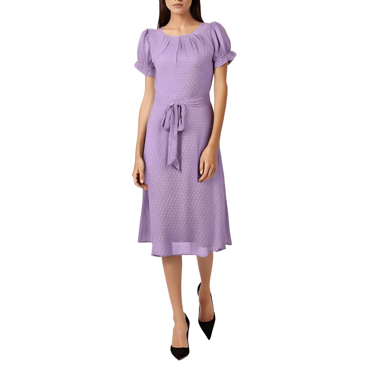 NY Collection Womens Chiffon Knee-Length Daytime Midi Dress Petites BHFO 0421 - Picture 6 of 6