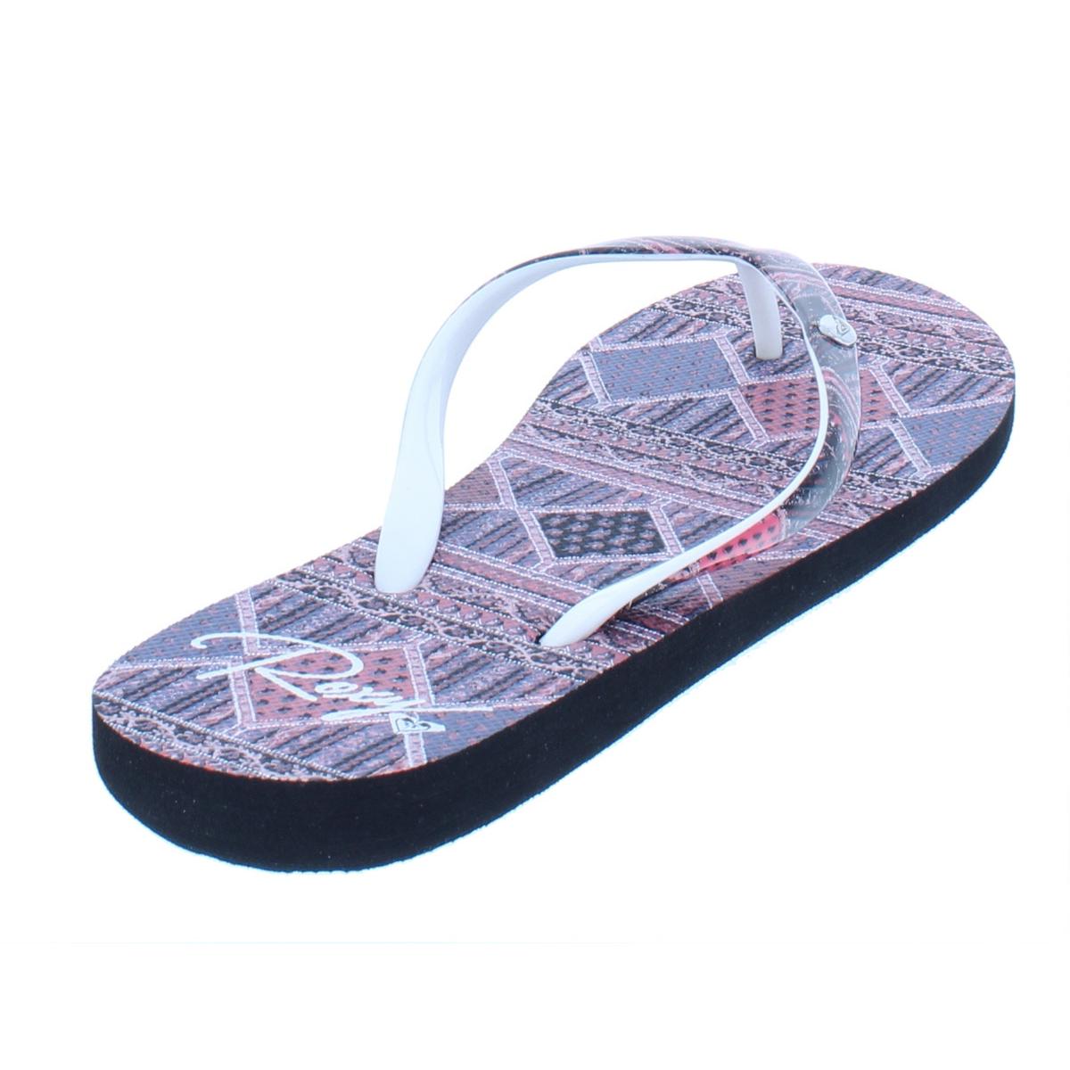 ROXY Womens Portofino II Pink Thong Flipflops Flats 6 Medium (b M