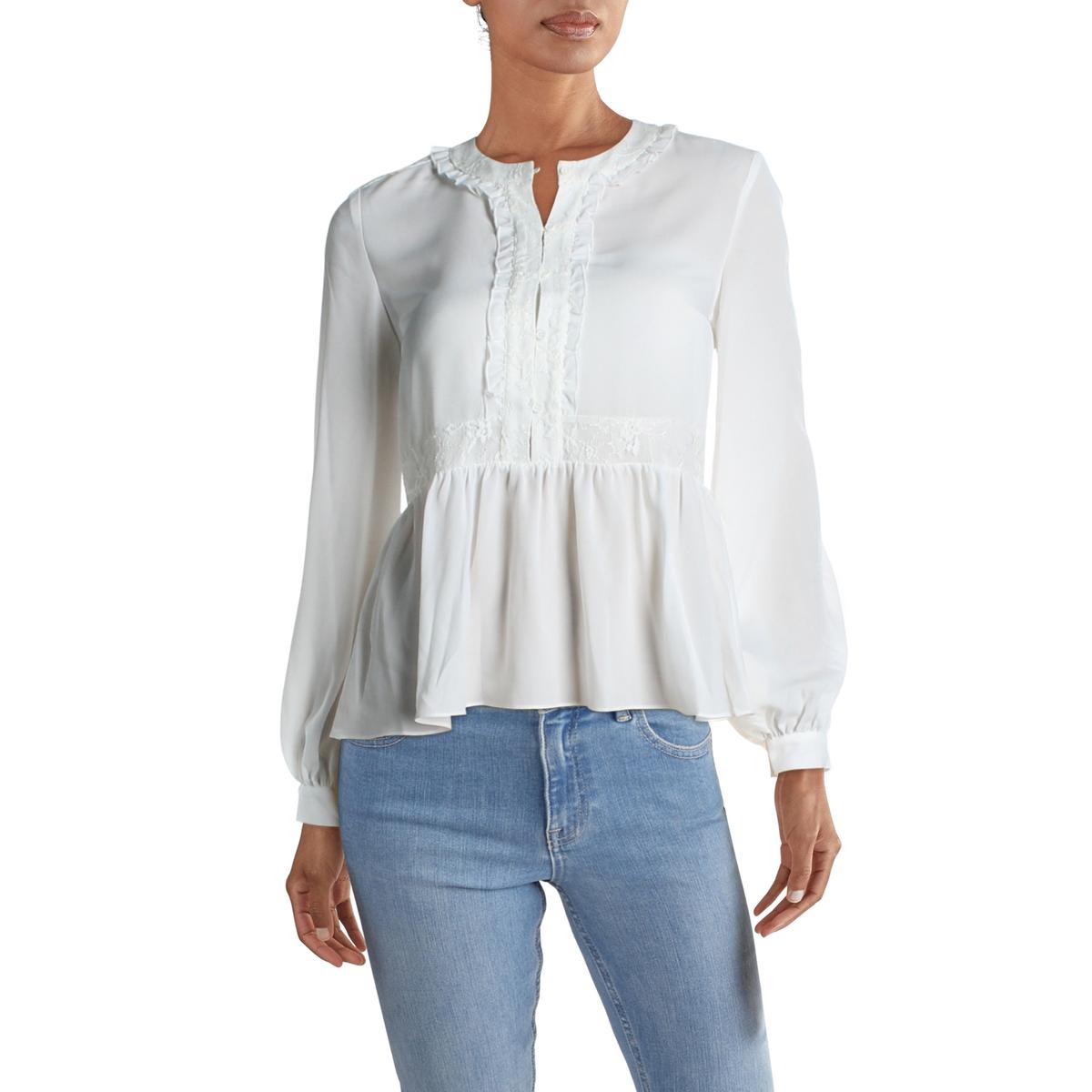 lace overlay shirt