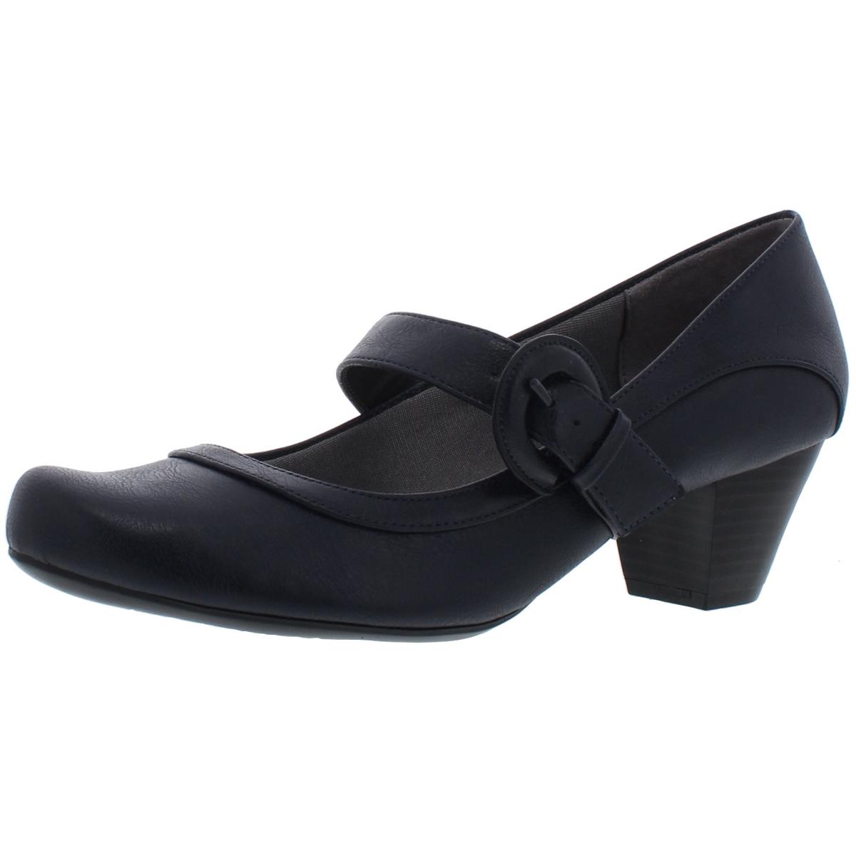 Женские туфли LifeStride Rozz темно-синего цвета Mary Jane на каблуке 9 см (B,M) BHFO 3766