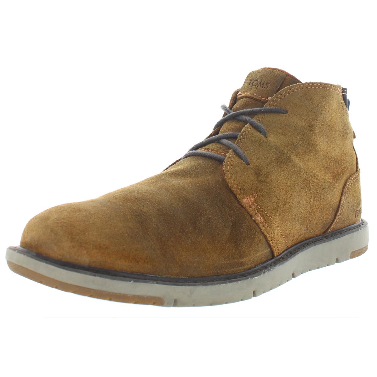 Toms Mens Navi Brown Distressed Chukka Boots Shoes 10 Medium (D) BHFO ...