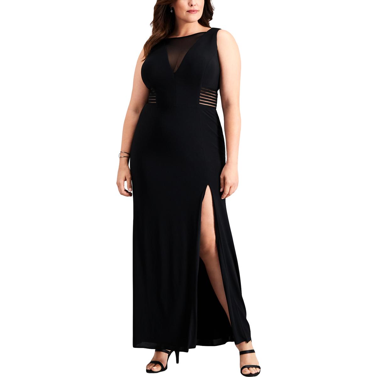 betsy and adam v neck gown