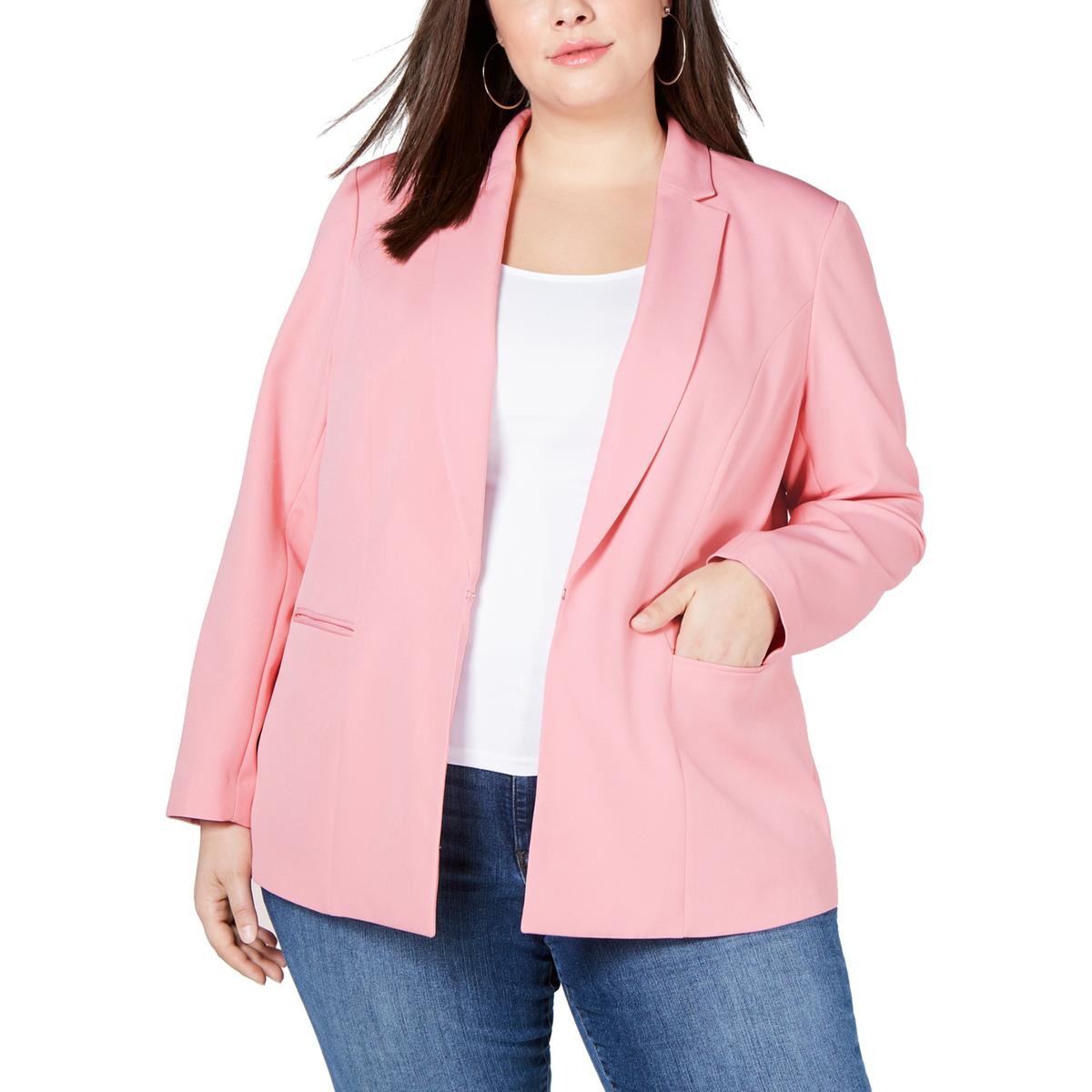 INC Womens Pink Suit Separate Professional Jacket Blazer Plus 3X BHFO