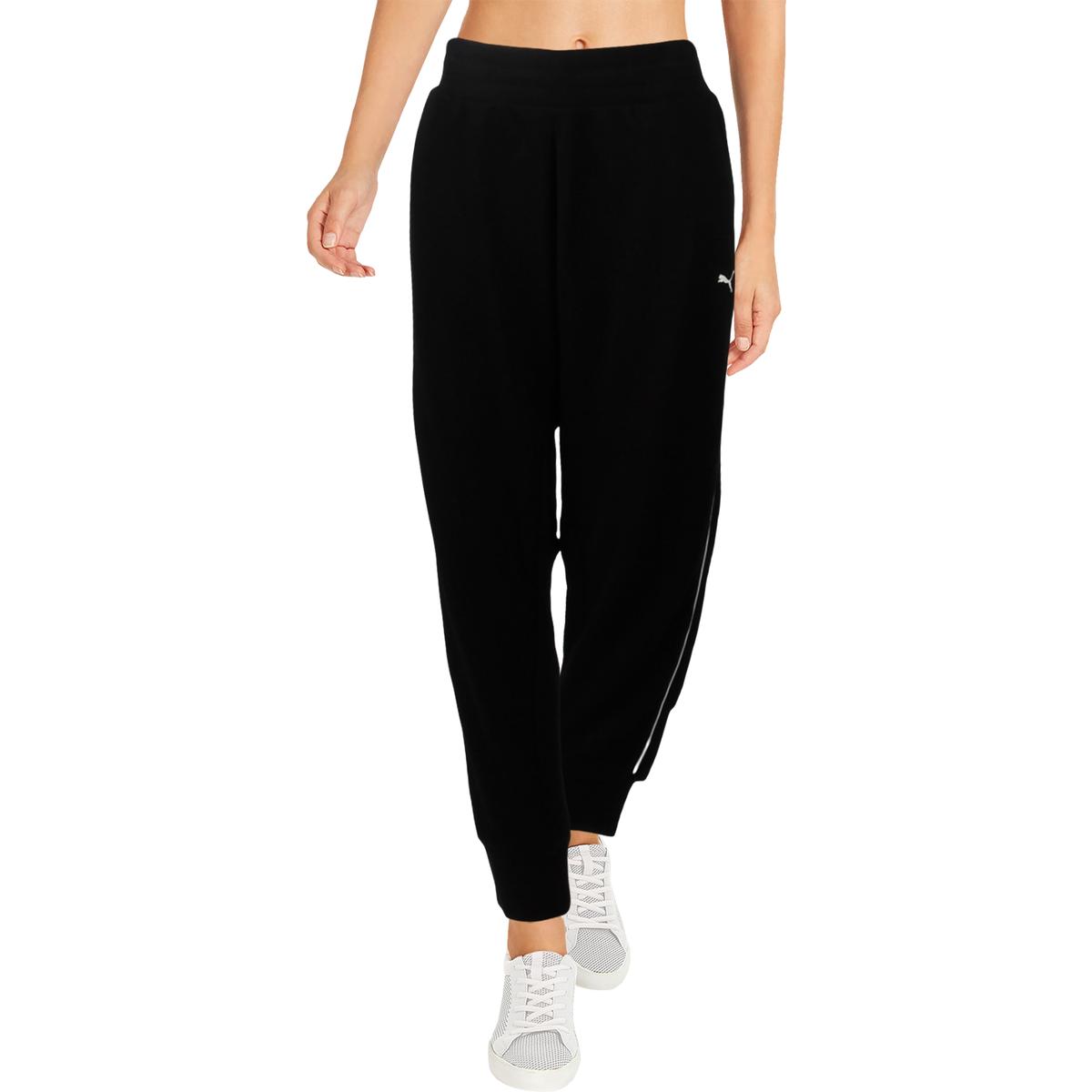 puma black jogging bottoms