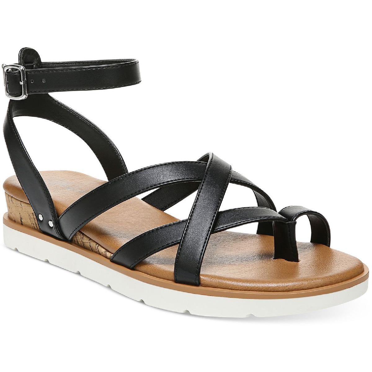 Style & Co. Женские черные босоножки Darla на плоской подошве и танкетке, размер 8 (B,M), BHFO 1167