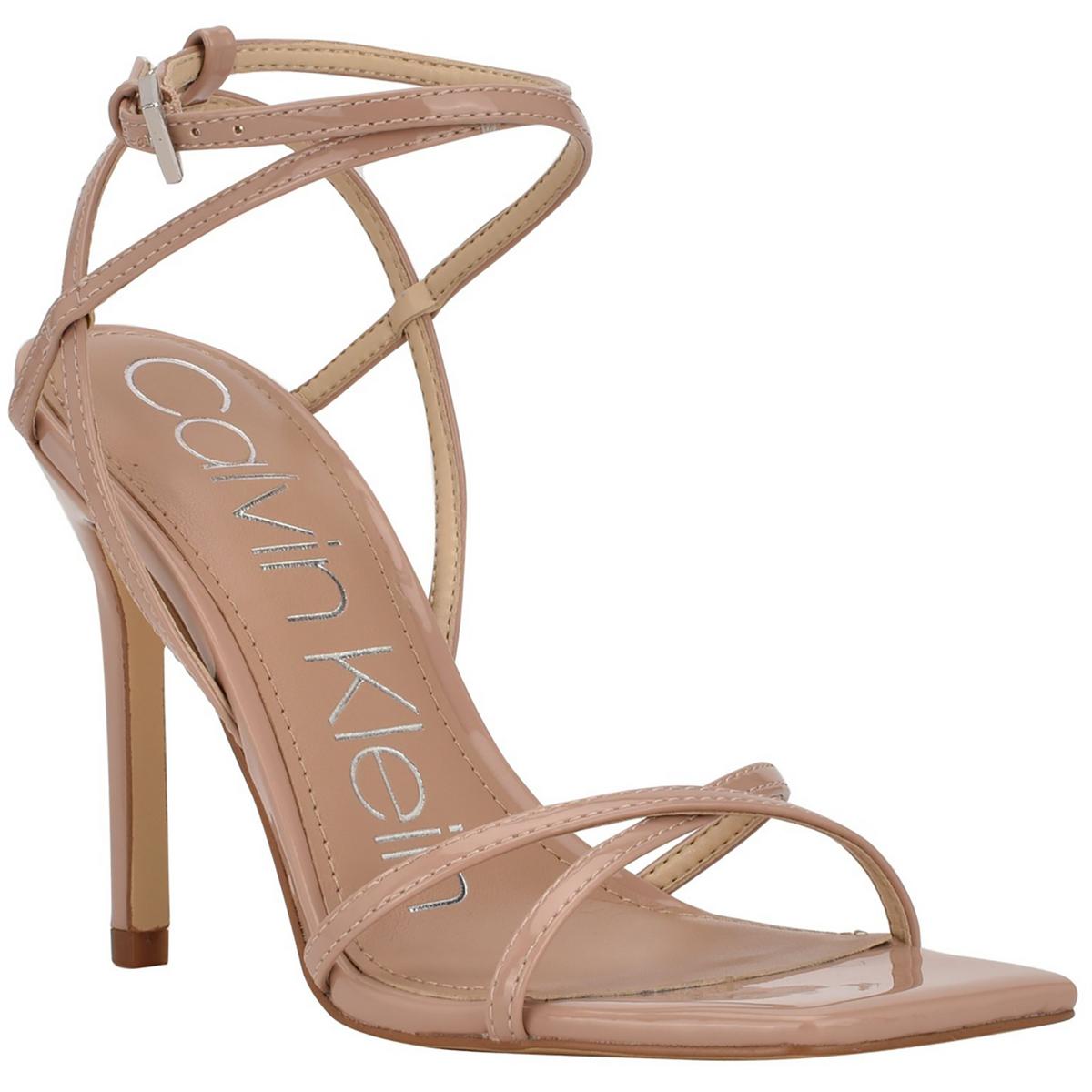 Женские туфли Calvin Klein Tegin розового цвета на лакированном каблуке 10 см (B,M) BHFO 5167