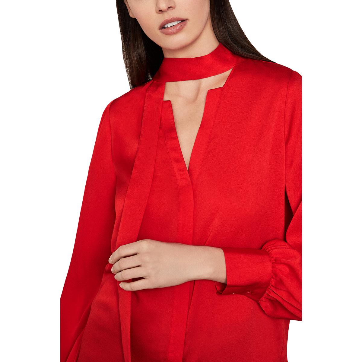 womens tie neck top