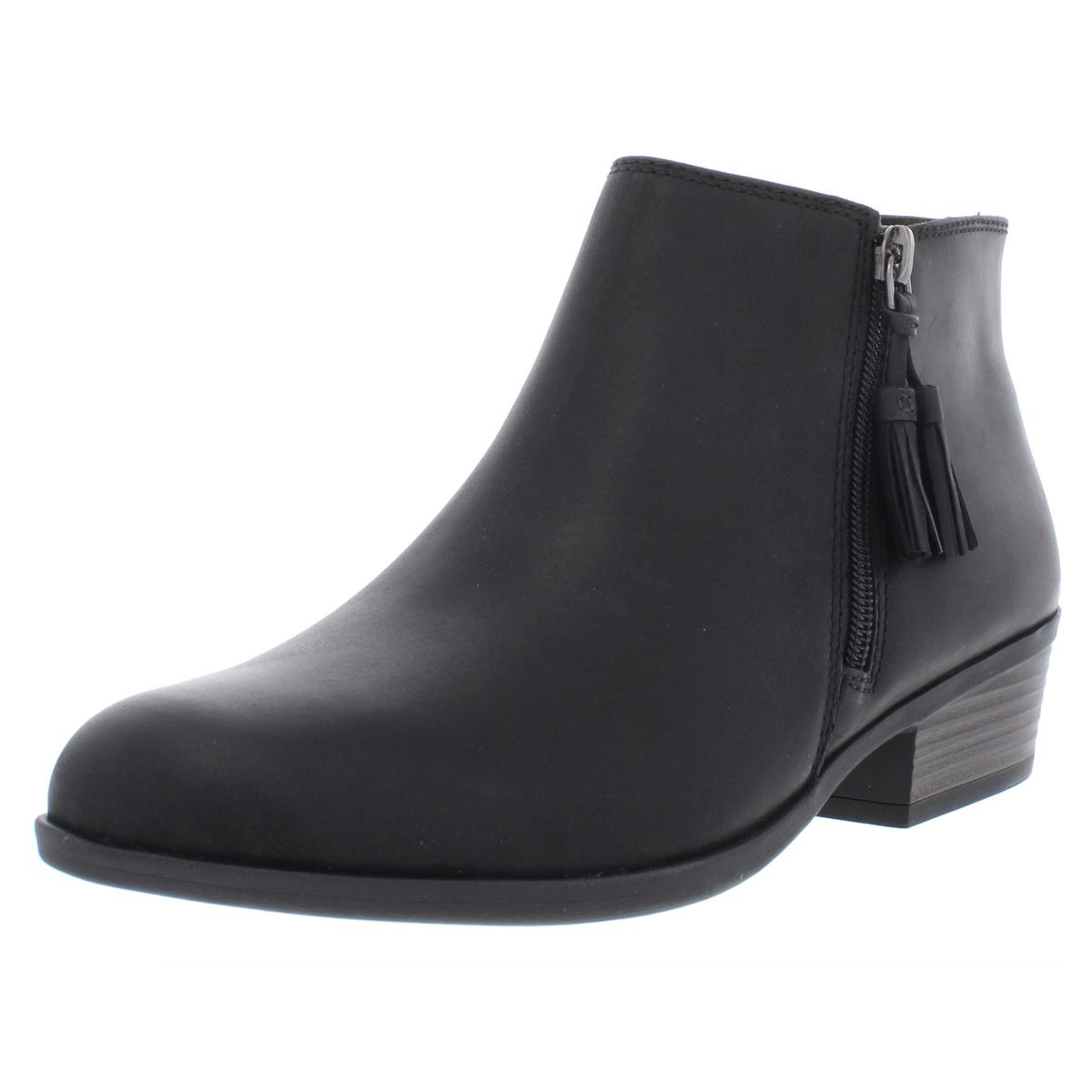 Clarks Womens Addiy Terri Black Solid Ankle Boots Shoes 9 Medium (B,M ...