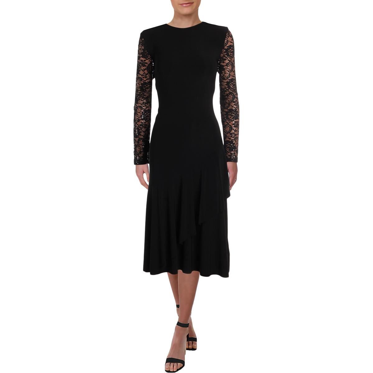 ralph lauren black long dress