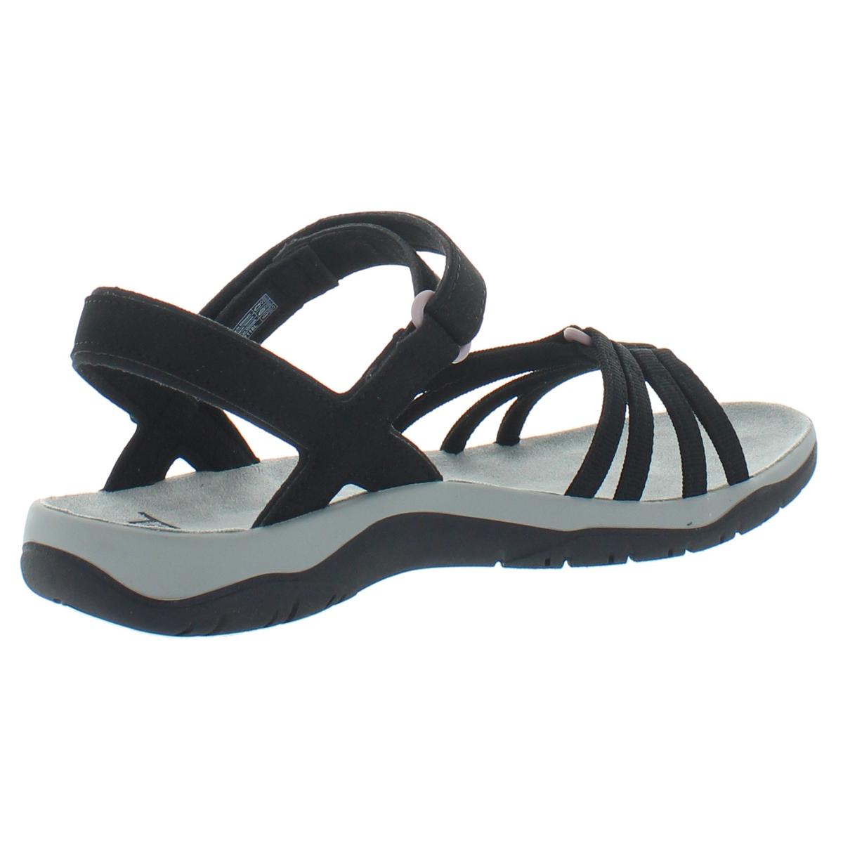 teva wedge sandals black