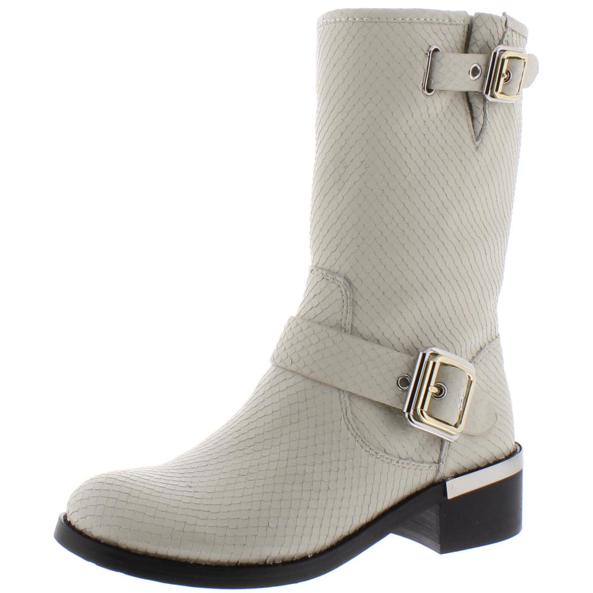 Vince Camuto Womens Windy Buckle Moto Fashion MidCalf