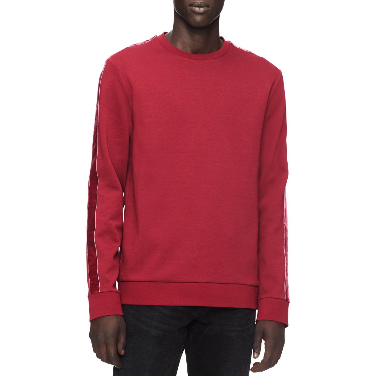 calvin klein red crew neck