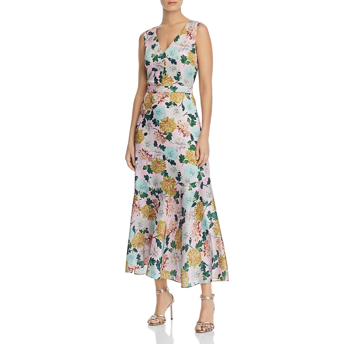 Sam Edelman Womens Sleeveless V Neck Floral Maxi Dress BHFO 6434 | eBay