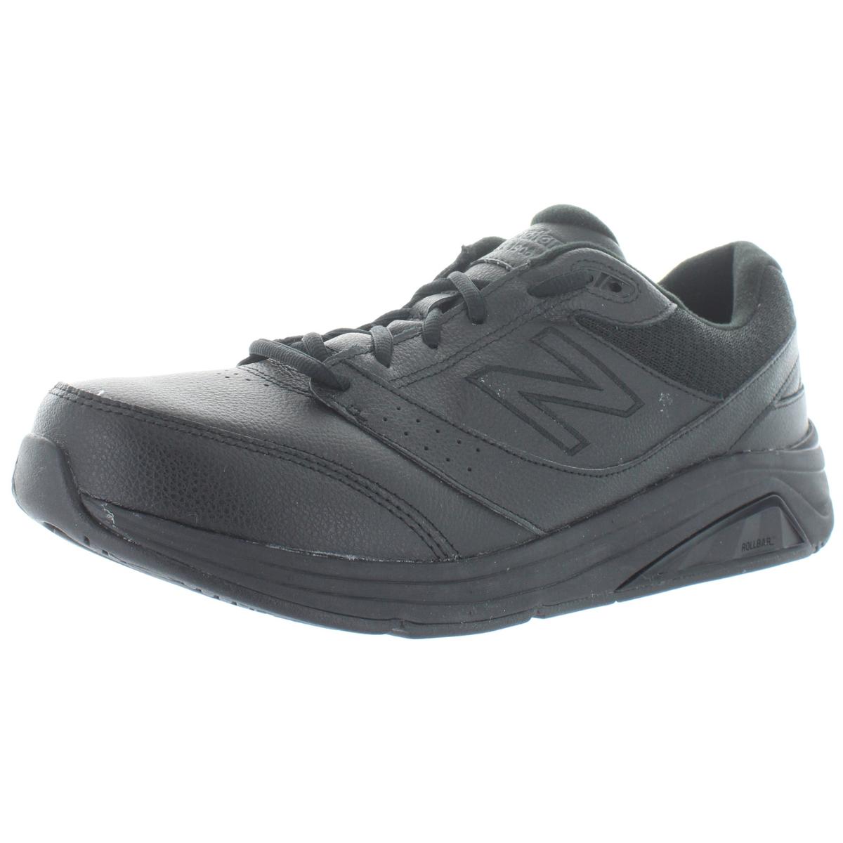 New Balance Womens 928v3 Black Leather Walking Shoes 7.5 Narrow (AA,N ...