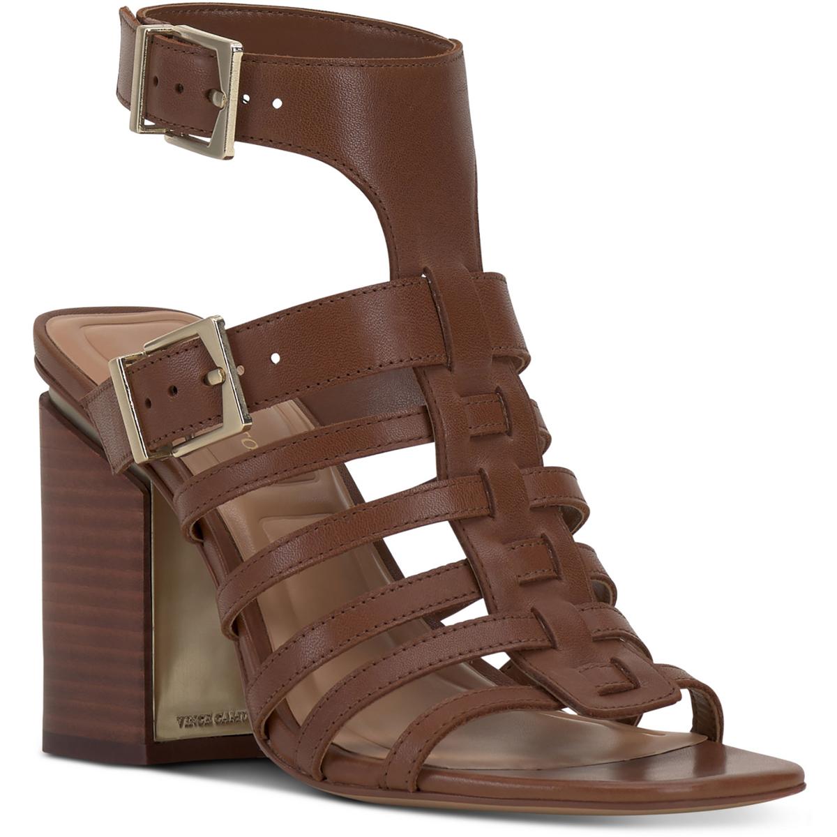 Женские босоножки Vince Camuto Hicheny коричневого цвета на плоской подошве 6,5 см (B,M) BHFO 8593