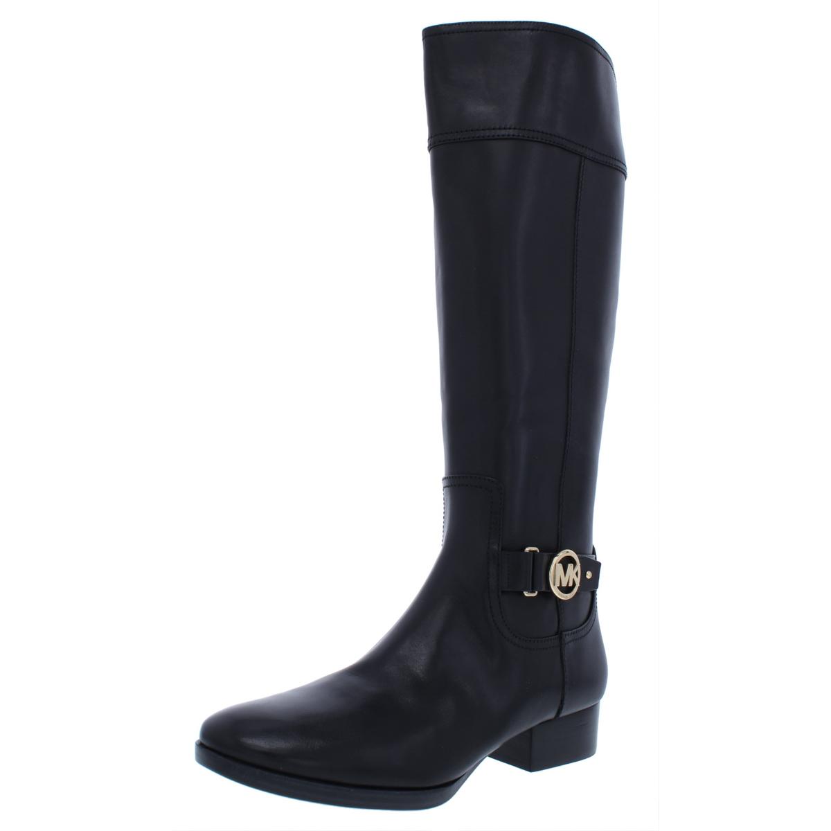 michael kors black riding boots