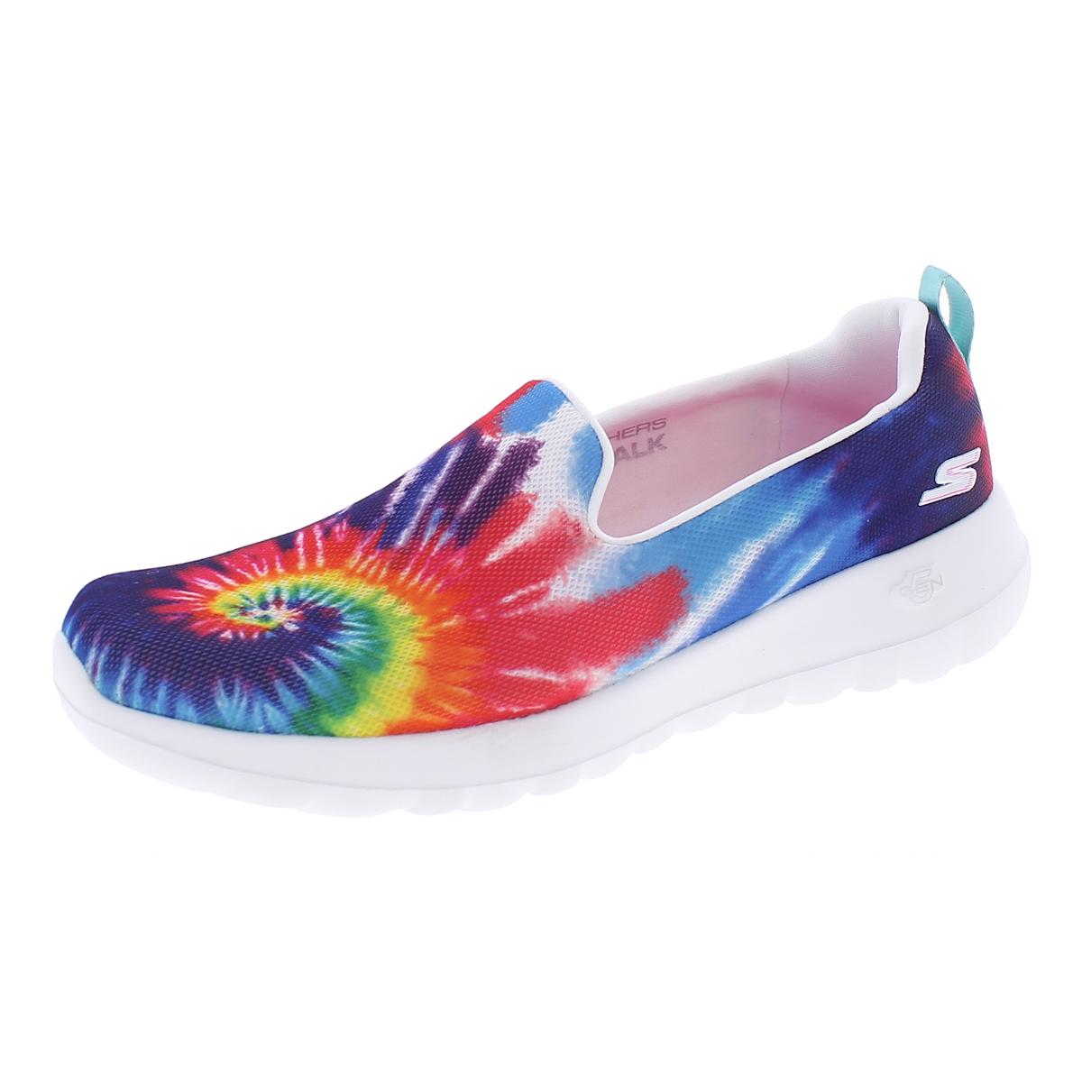 Skechers Go Walk Joy-Fun Energy Womens Tie-Dye Slip On Sneakers