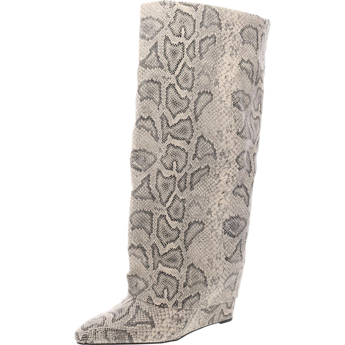 Madden Girl Womens Evanderwc Faux Leather Cuffed Knee-High Boots Shoes BHFO 8026 - Picture 7 of 15