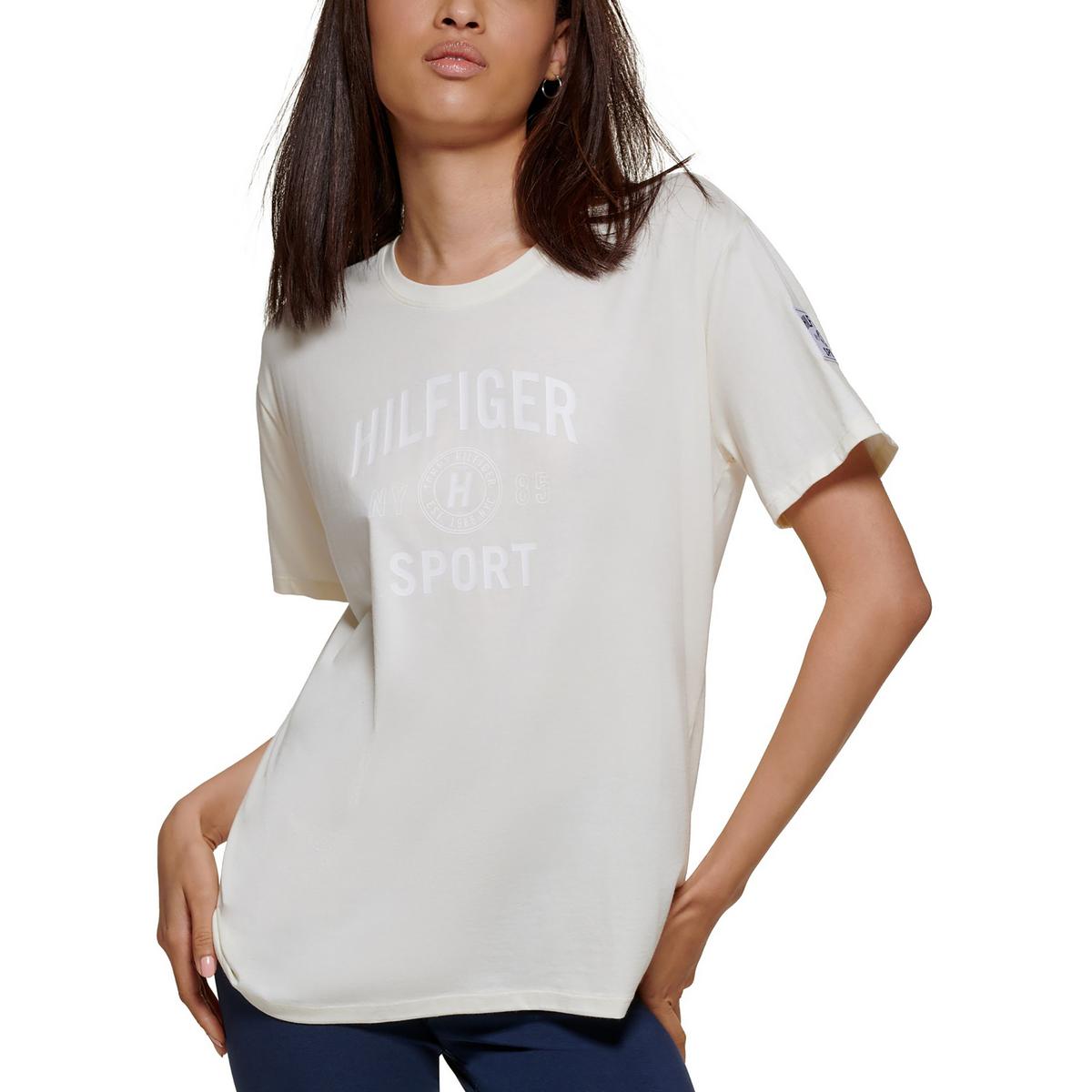 Tommy Hilfiger Sport Womens Fitness Workout Shirts & Tops Athletic