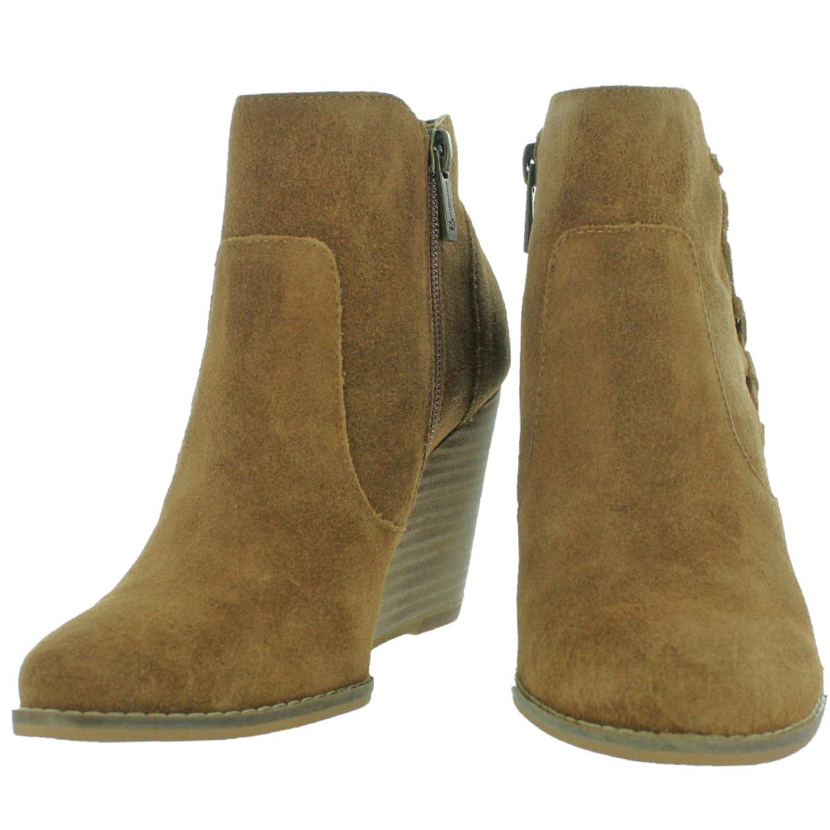 jessica simpson suede wedge booties