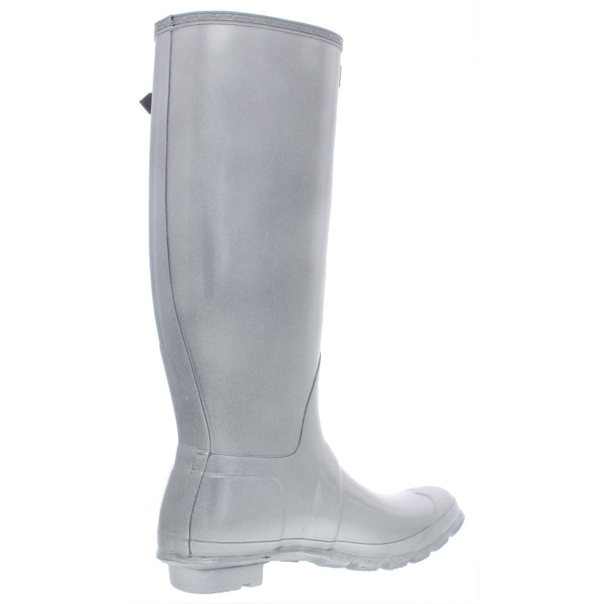 silver wellington boots