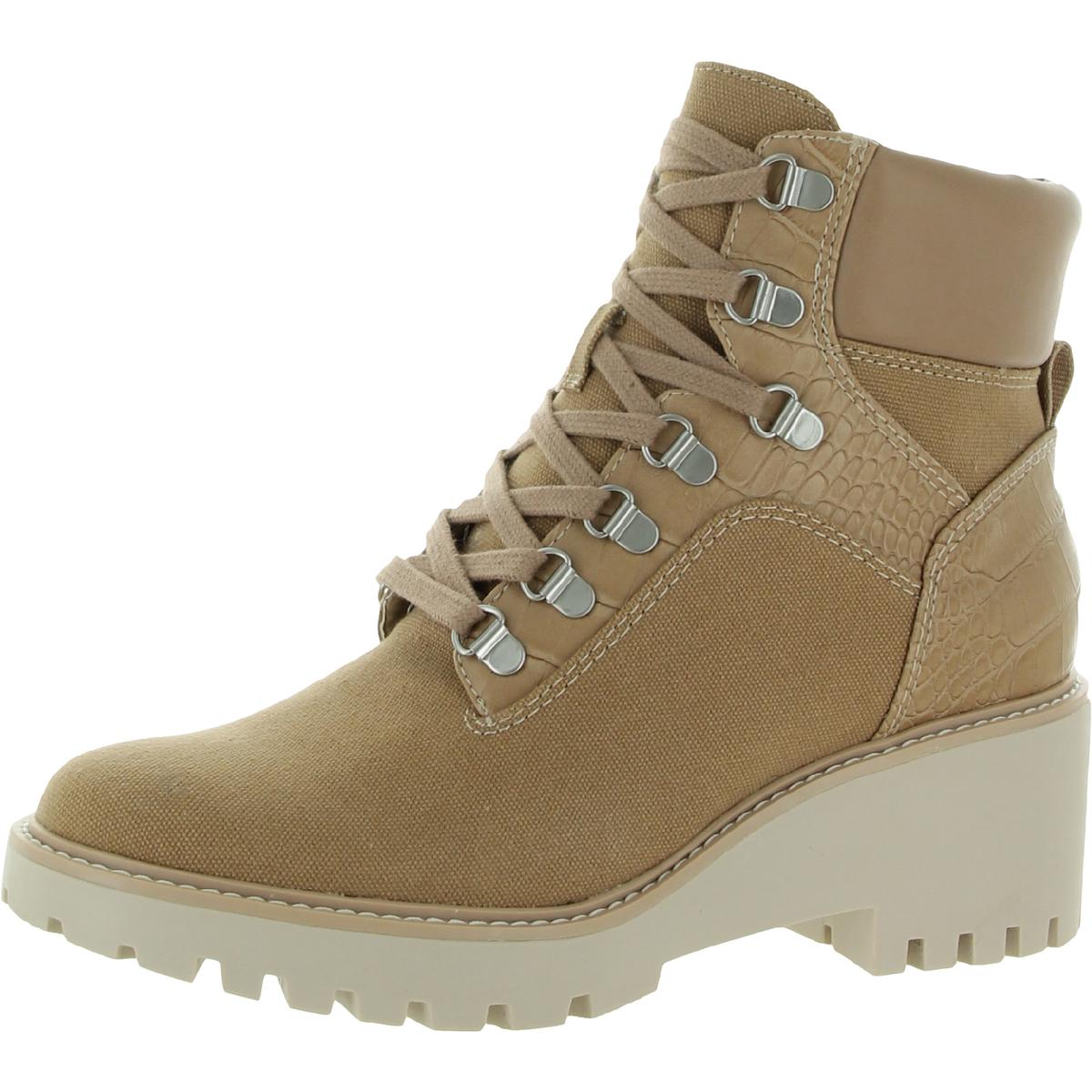 Round Toe Wedge Boots Shoes BHFO 1643 