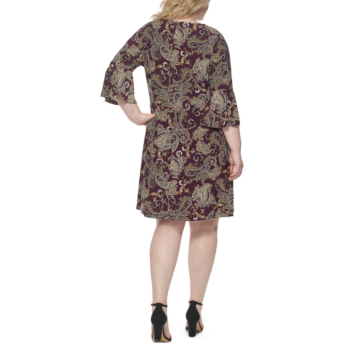 Tommy hilfiger paisley outlet bell sleeve dress