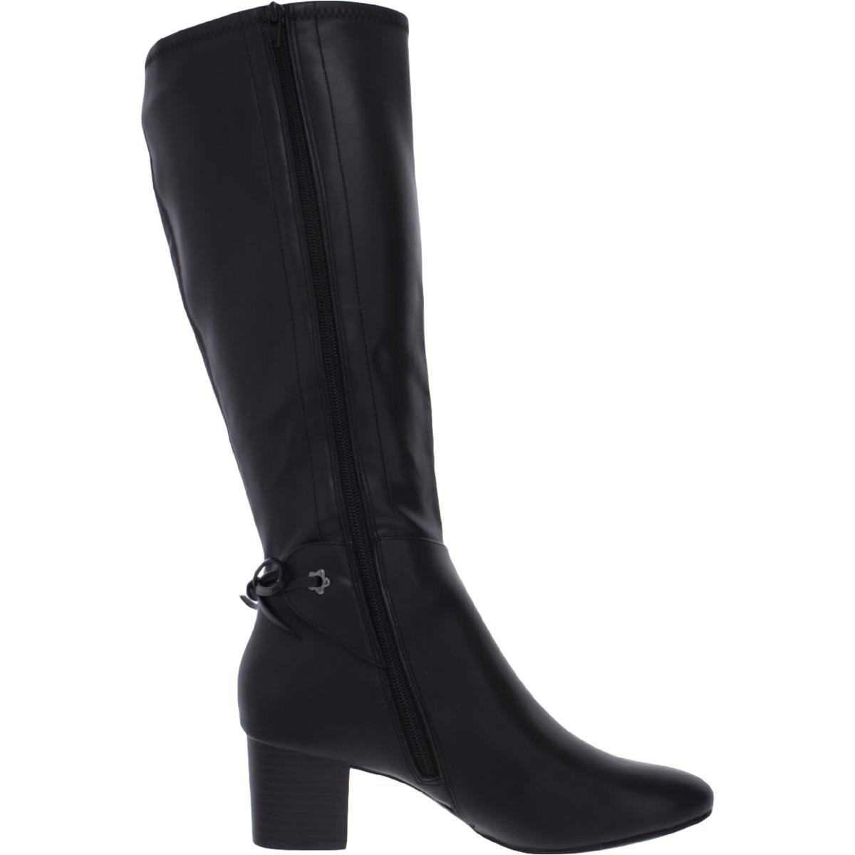 Charter Club Womens Jaccque Block Heel Almond Toe Mid-Calf Boots Shoes BHFO 2782 - Picture 5 of 12