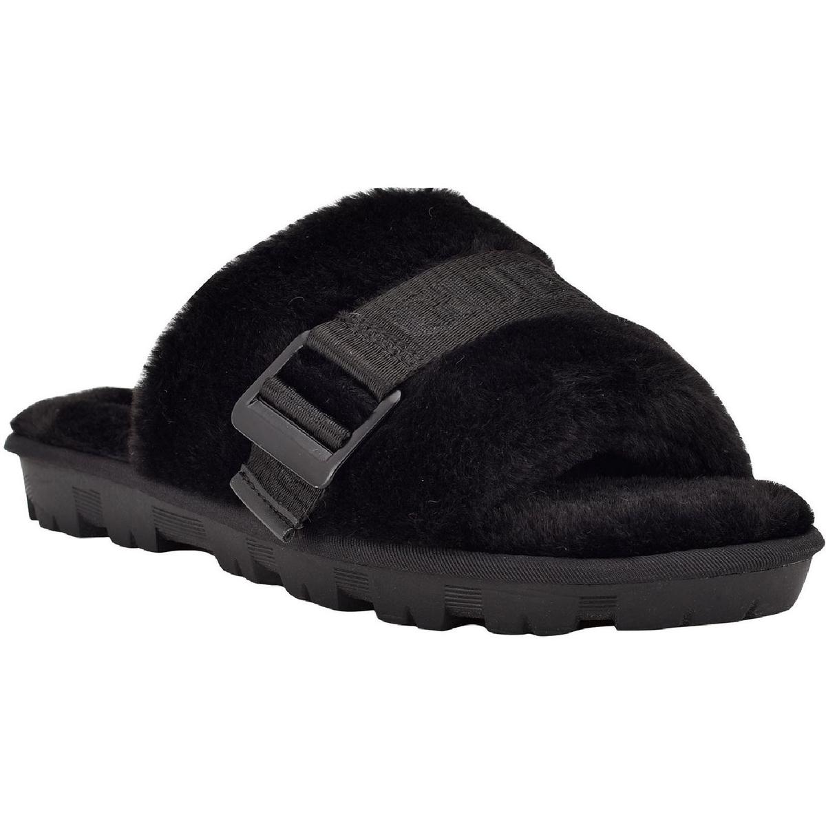 Guess Women's Cozzy Open Toe Guess Branded Fuzzy Slide Womens Shoes Slippers  for sale online | eBay