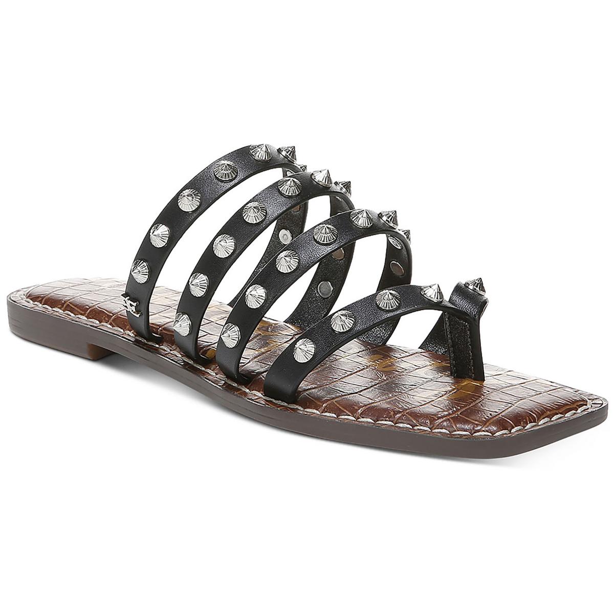 Женские босоножки-стринги Sam Edelman Eloise черного цвета, 6 средних размеров (B,M) BHFO 6029