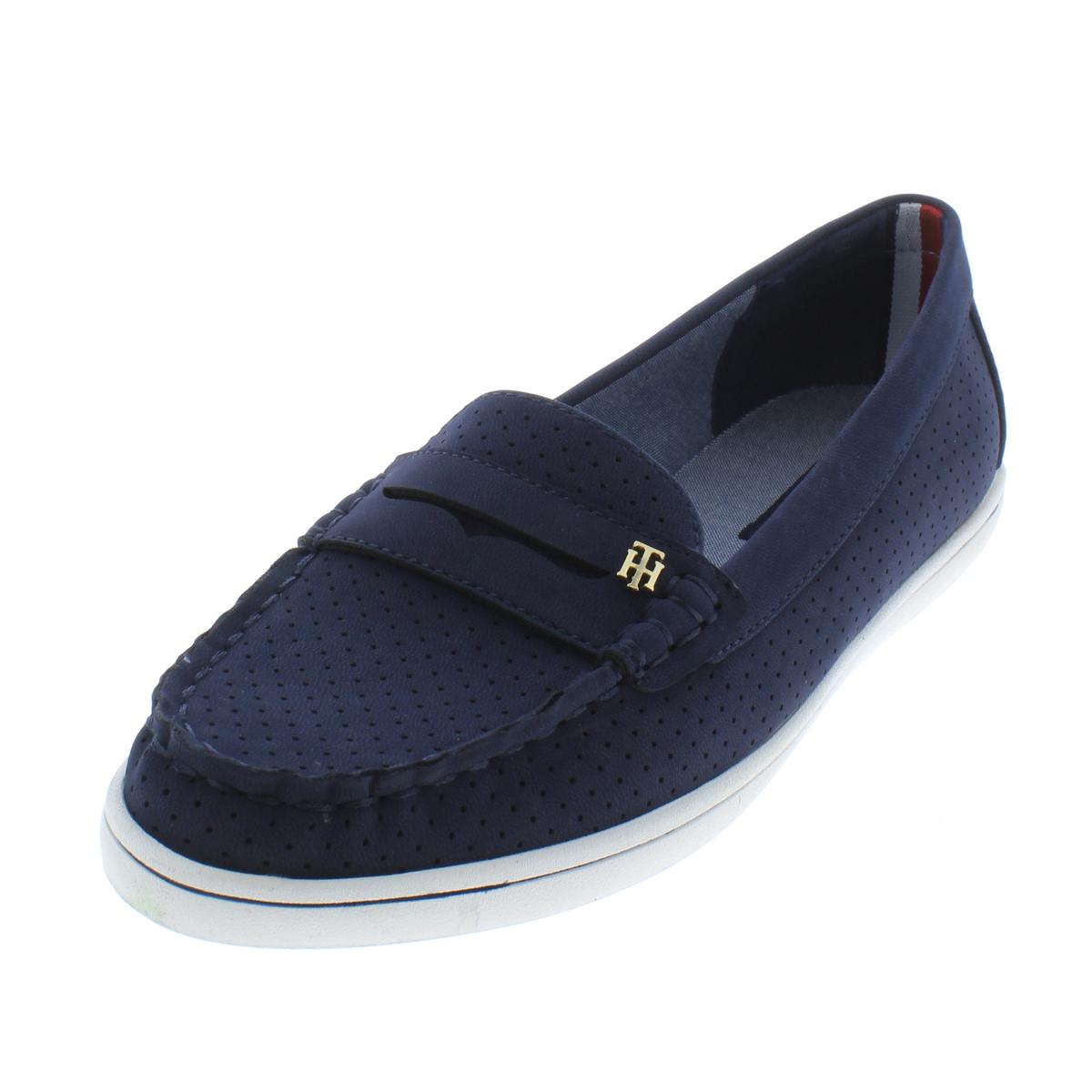 Tommy Hilfiger Womens Butter5 Navy Boat Shoes Shoes 7 Medium (B,M) BHFO ...